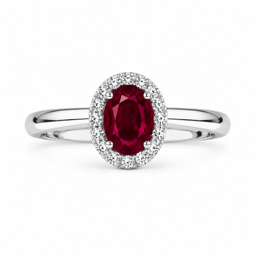 Ring met robijn
